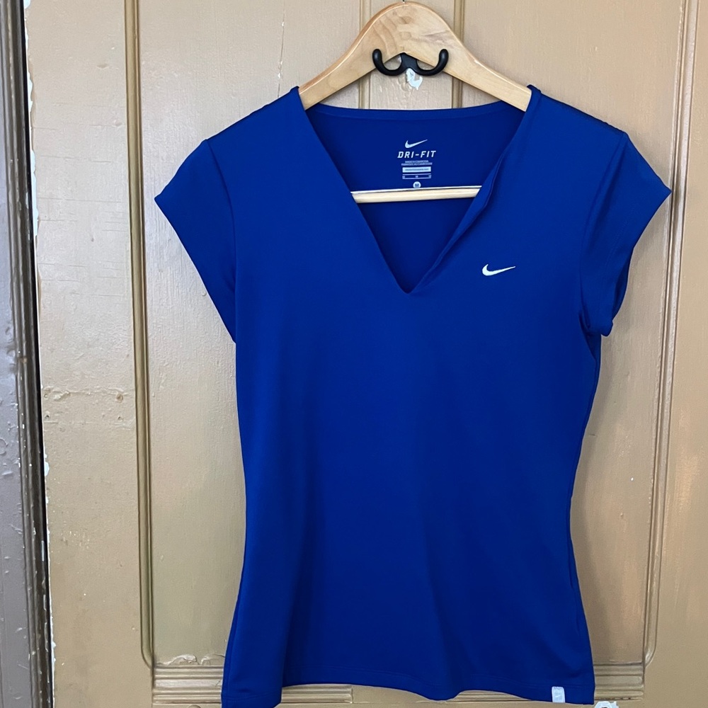 Nike Women's Dri-FIT Royal Blue Short Sleeve Tee